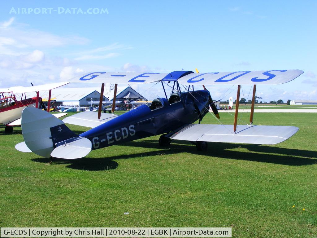 G-ECDS, 1943 De Havilland DH-82A Tiger Moth II C/N 86347, at the Sywell Airshow
