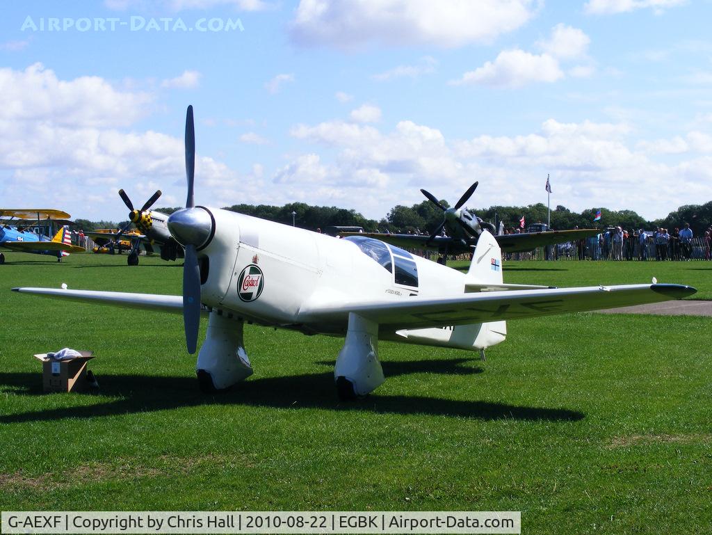 G-AEXF, 1936 Percival E-2H Mew Gull C/N E22, at the Sywell Airshow