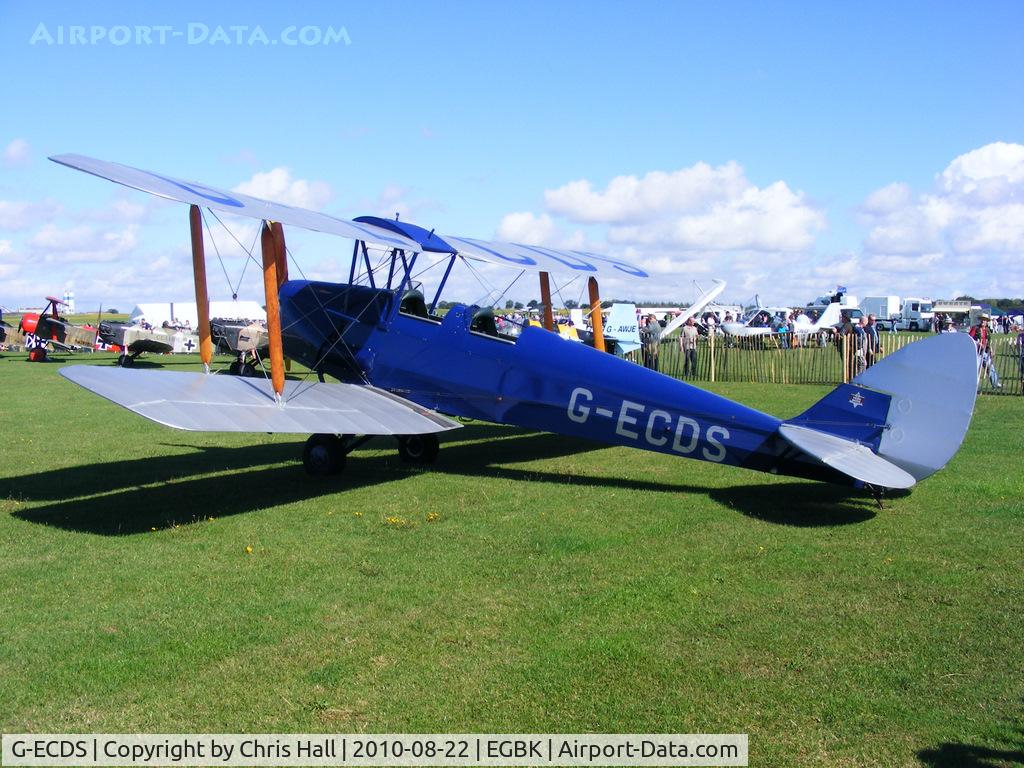G-ECDS, 1943 De Havilland DH-82A Tiger Moth II C/N 86347, at the Sywell Airshow