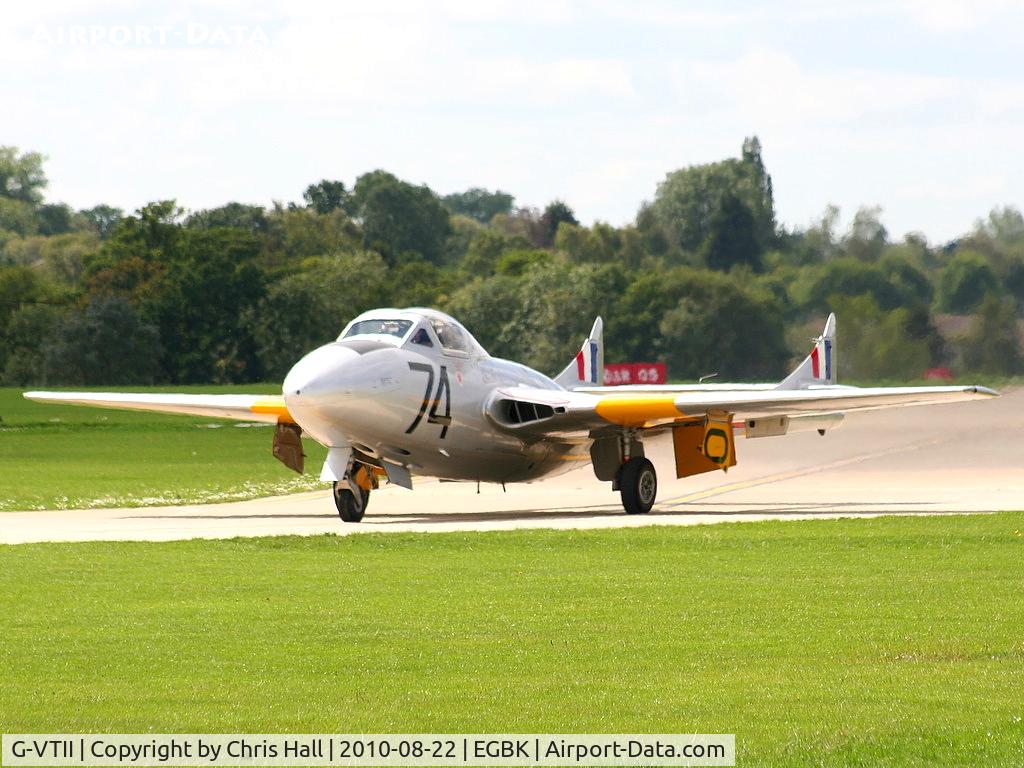 G-VTII, 1954 De Havilland DH-115 Vampire T.11 C/N 15127, at the Sywell Airshow