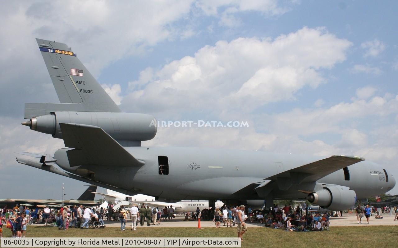86-0035, 1986 McDonnell Douglas KC-10A Extender C/N 48248, KC-10A