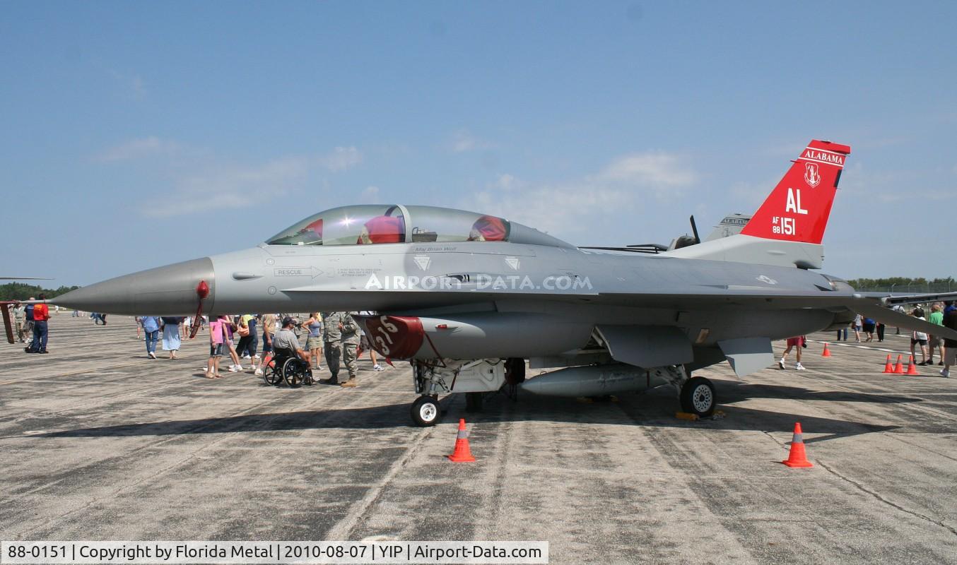 88-0151, 1988 General Dynamics F-16D Fighting Falcon C/N 5D-86, F-16D