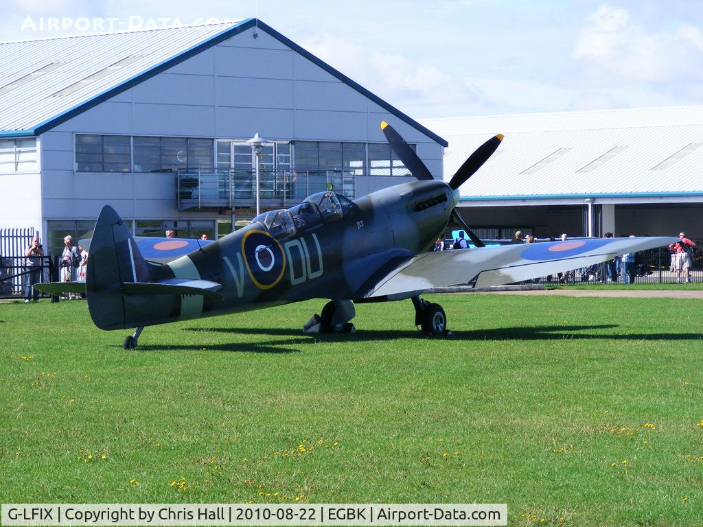 G-LFIX, 1944 Supermarine 509 Spitfire LF.IX (T.IX) C/N CBAF.8463, at the Sywell Airshow
