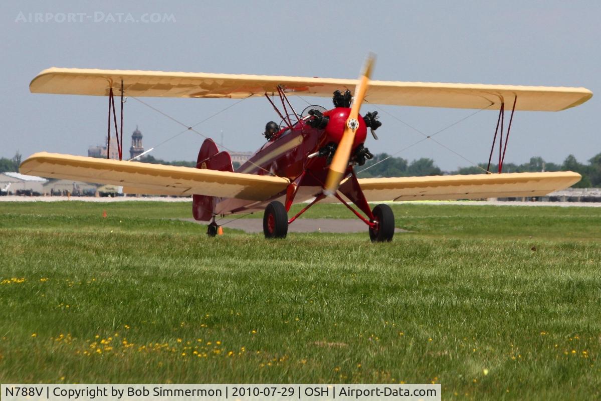 N788V, Fleet Model 7 C/N 369, Departing Airventure 2010 - Oshkosh, Wisconsin