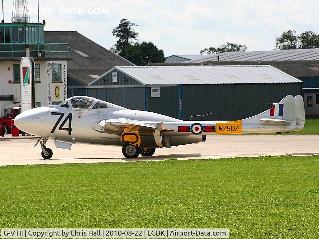 G-VTII, 1954 De Havilland DH-115 Vampire T.11 C/N 15127, The first DH Vampire to land at Sywell since 1954
