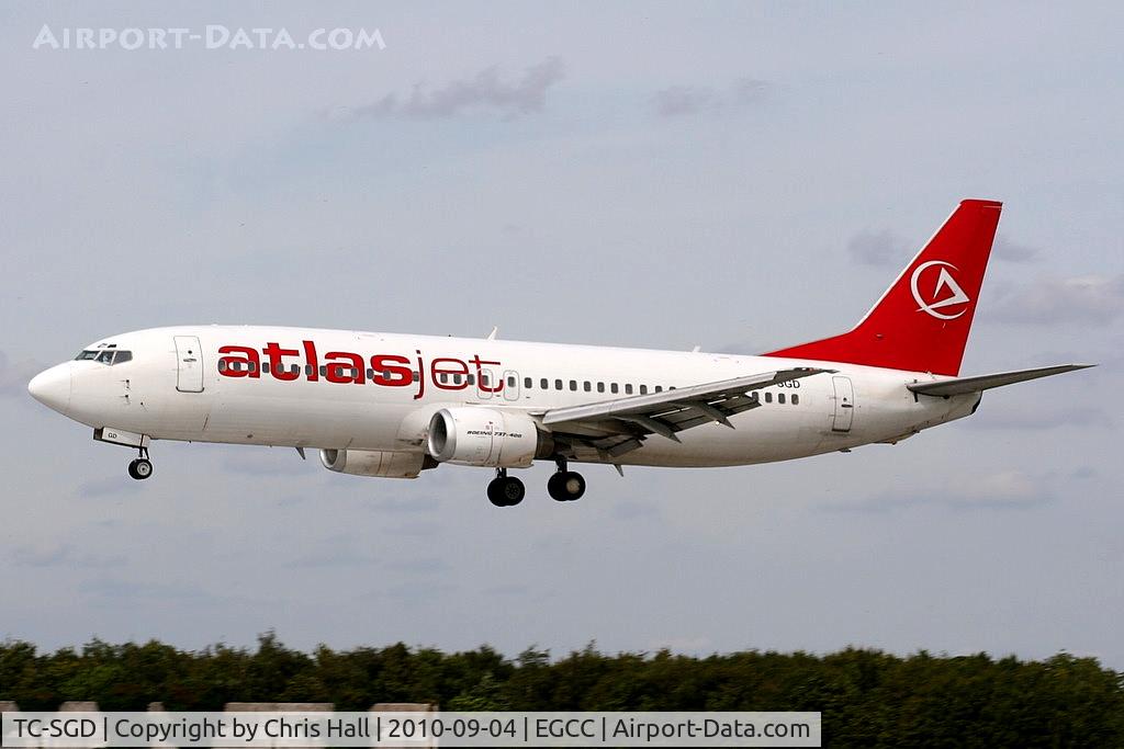 TC-SGD, 1997 Boeing 737-48E C/N 25773, Saga Airlines Boeing 737-48E wearing AtlasJet titles