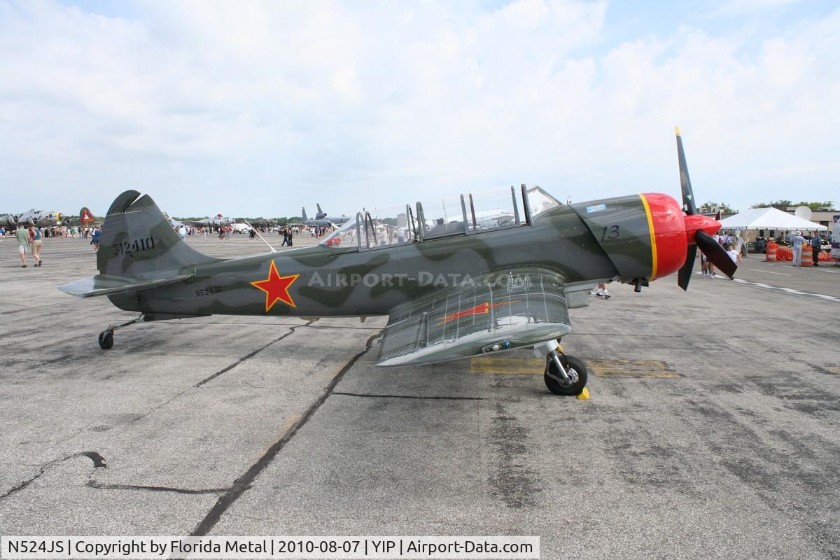 N524JS, 2003 Yakovlev (Aerostar) Yak-52TW C/N 0312410, Yak 52