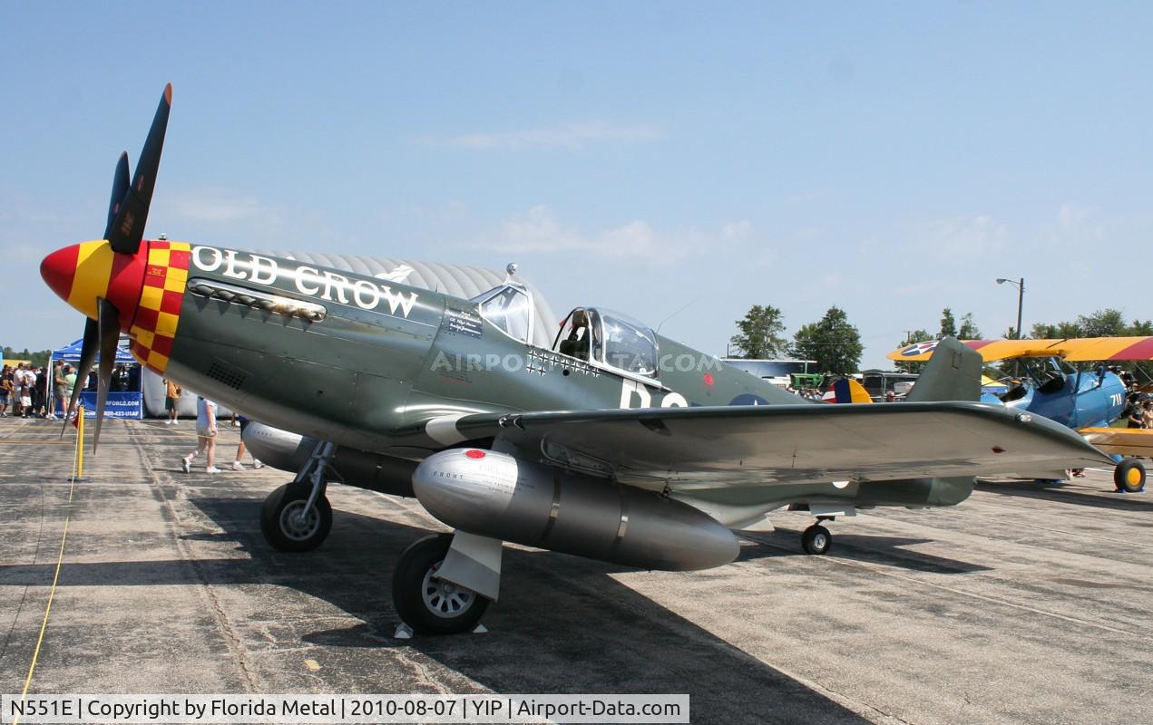 N551E, 1943 North American P-51B-1NA Mustang C/N 102-24700, Roush's Old Crow