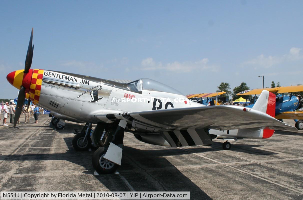 N551J, 1957 North American P-51D Mustang C/N 44-74230, Jack Roush's Gentleman Jim