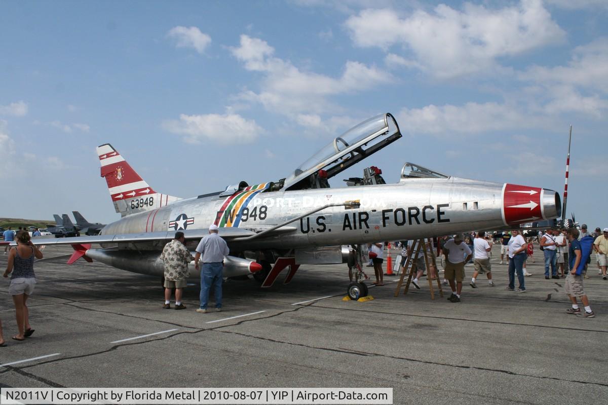 N2011V, 1958 North American F-100F Super Sabre C/N 243-224, F-100F
