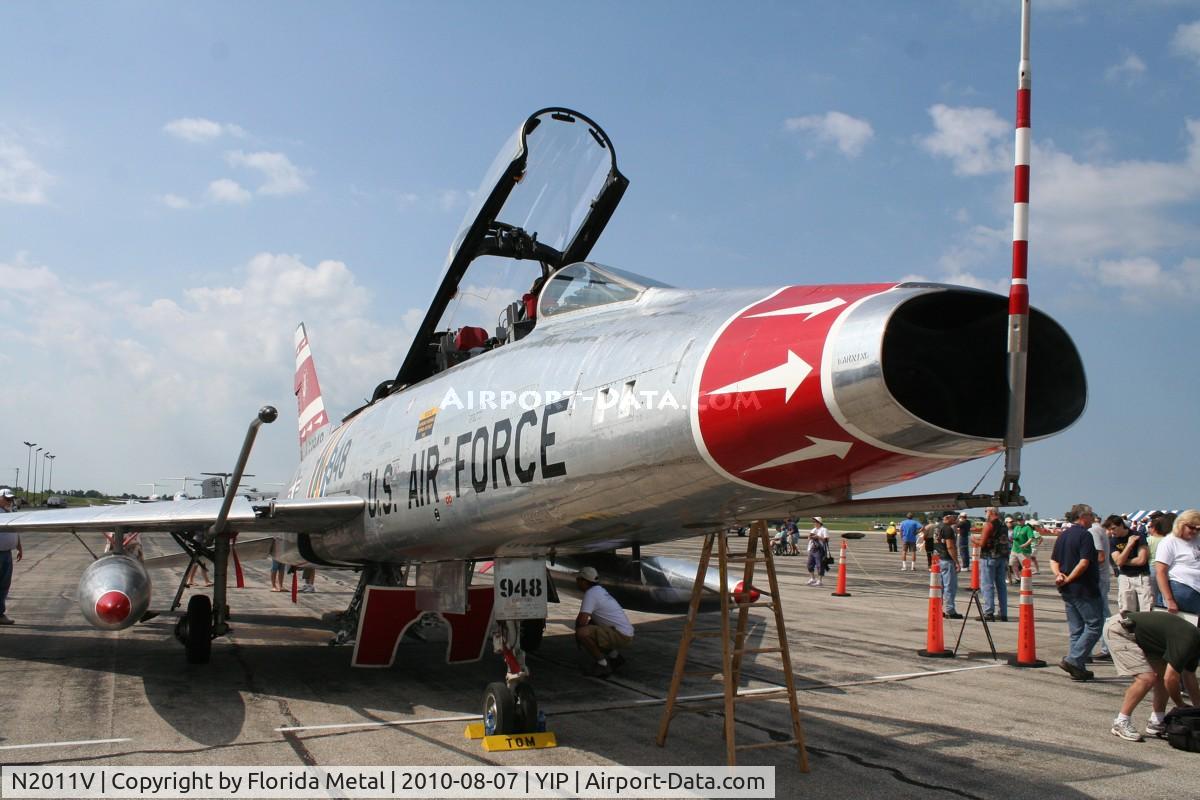 N2011V, 1958 North American F-100F Super Sabre C/N 243-224, F-100F
