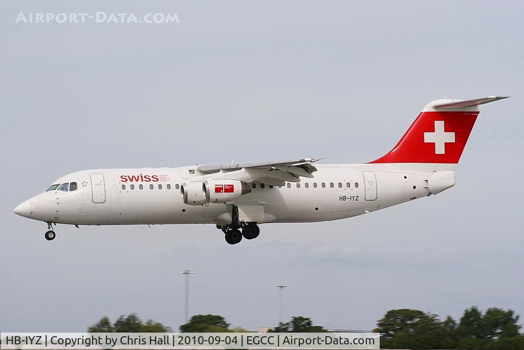 HB-IYZ, 1998 British Aerospace Avro 146-RJ100 C/N 0338, Swiss International Airlines