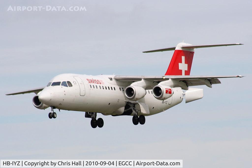 HB-IYZ, 1998 British Aerospace Avro 146-RJ100 C/N 0338, Swiss International Airlines