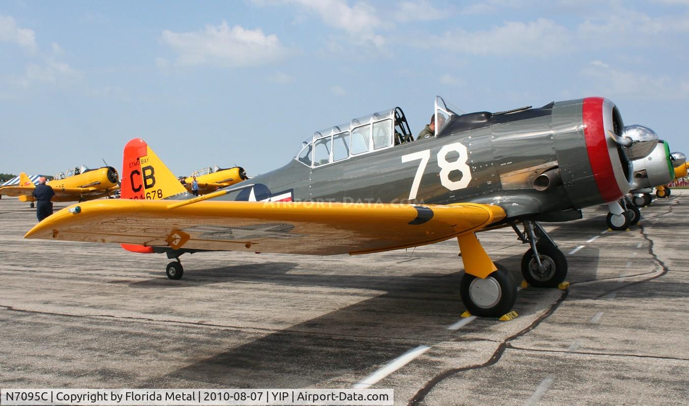 N7095C, North American AT-6D Texan C/N 42-84678, AT-6D