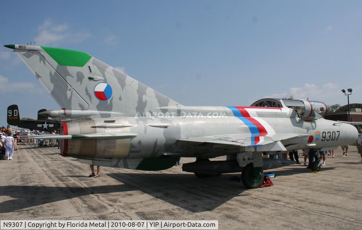 N9307, 1975 Mikoyan-Gurevich MiG-21MF C/N 96004307, Mig-21