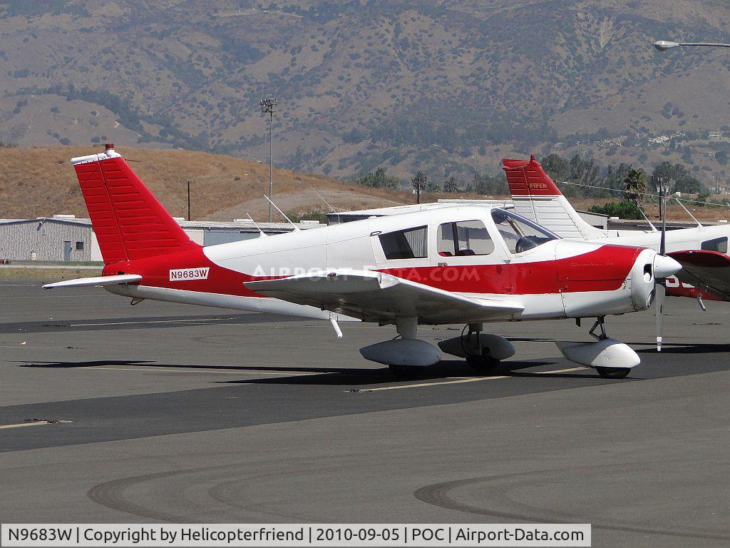 N9683W, 1967 Piper PA-28-140 C/N 28-23152, Parked in transient parking