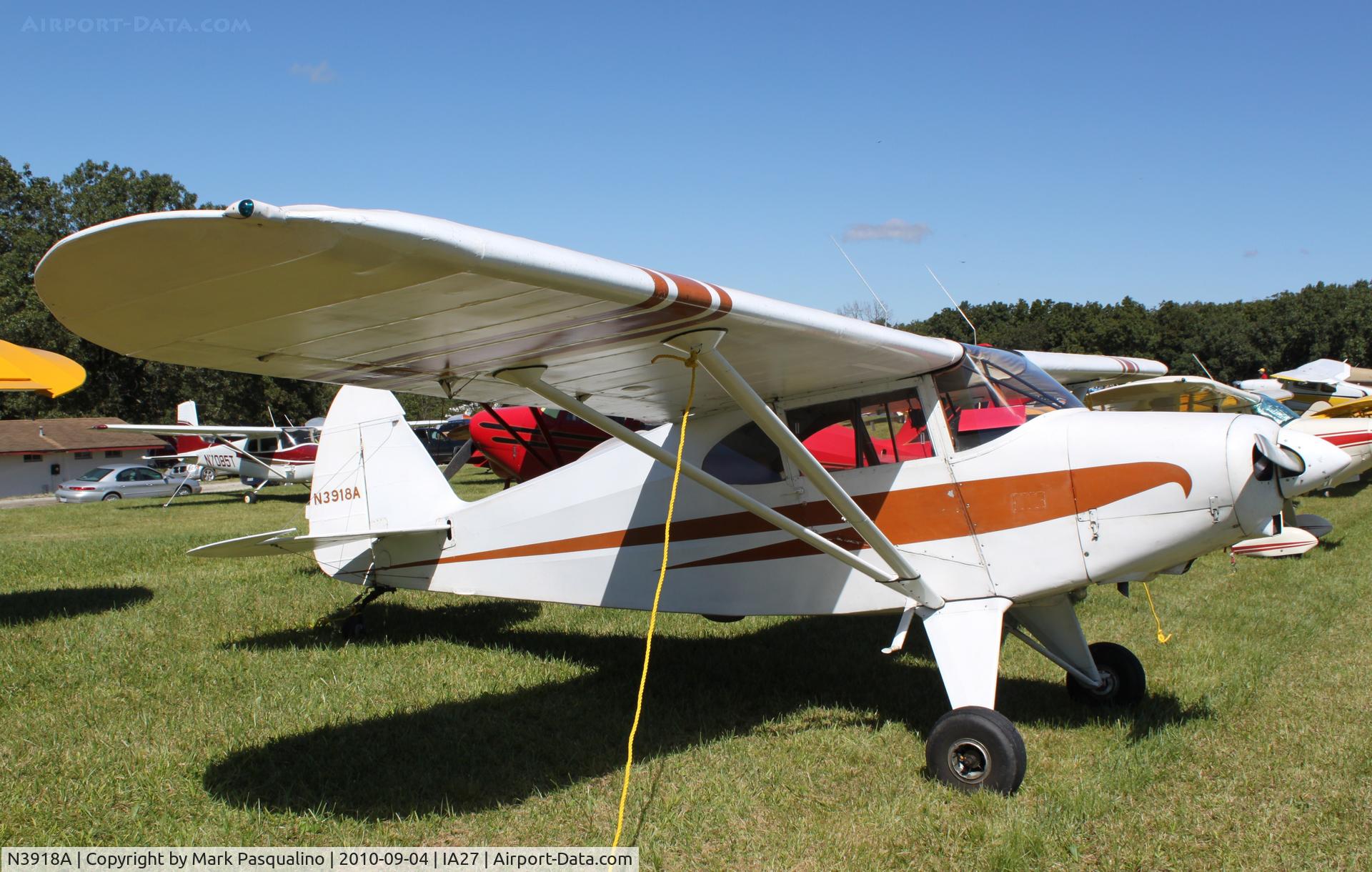 N3918A, 1950 Piper PA-20 Pacer C/N 20-142, Piper PA-20