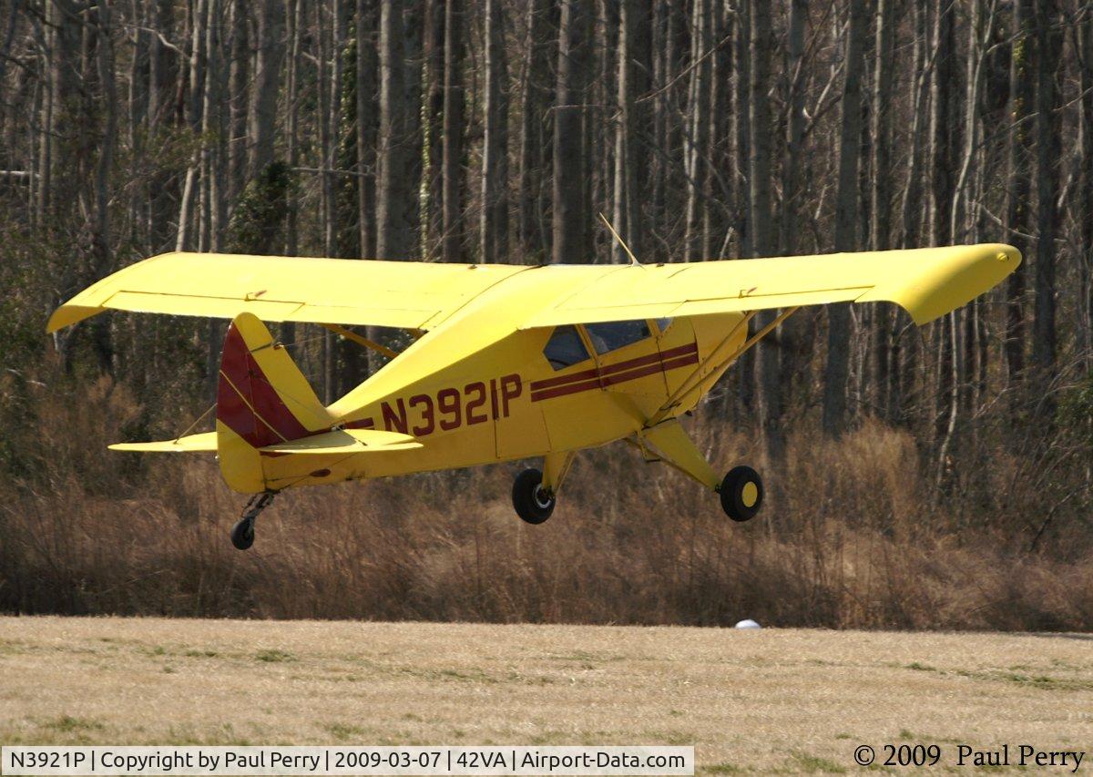 N3921P, 1957 Piper PA-22-150 C/N 22-3591, Departing after the lecture