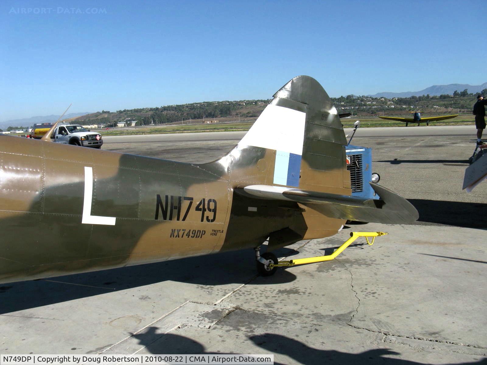 N749DP, 1945 Supermarine Spitfire XIV C/N 6S/583887, 1983 Vickers/Supermarine SPITFIRE Mk.XIVe, Rolls-Royce Griffon 65 V-12 2,050 Hp, tail