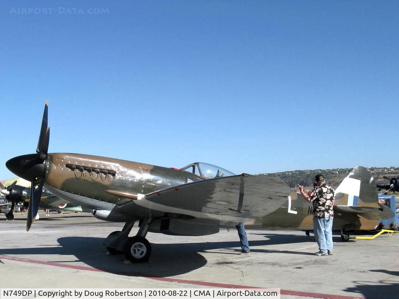 N749DP, 1945 Supermarine Spitfire XIV C/N 6S/583887, 1983 Vickers/Supermarine Mk.XIVe, Rolls-Royce Griffon 65 V-12 2,050 Hp, 5-blade prop, David Price, restored by CAF Southern California  Wing, Experimental class