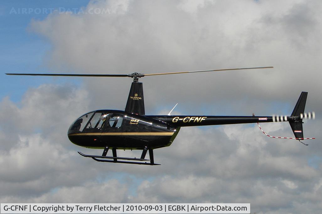 G-CFNF, 2008 Robinson R44 Raven II C/N 12496, ROBINSON HELICOPTER CO INC Type: ROBINSON R44 II Serial No.: 12496 at Sywell