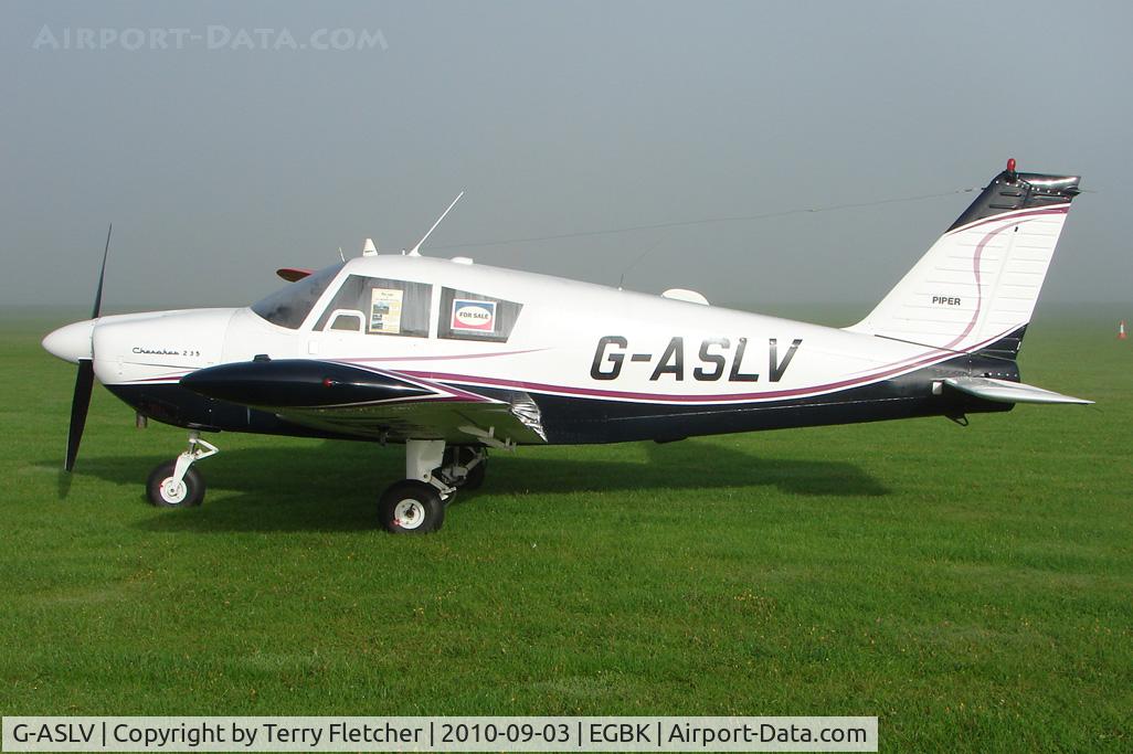G-ASLV, 1963 Piper PA-28-235 Cherokee Pathfinder C/N 28-10048, 1963 Piper PIPER PA-28-235, c/n: 28-10048 at 2010 LAA National Rally