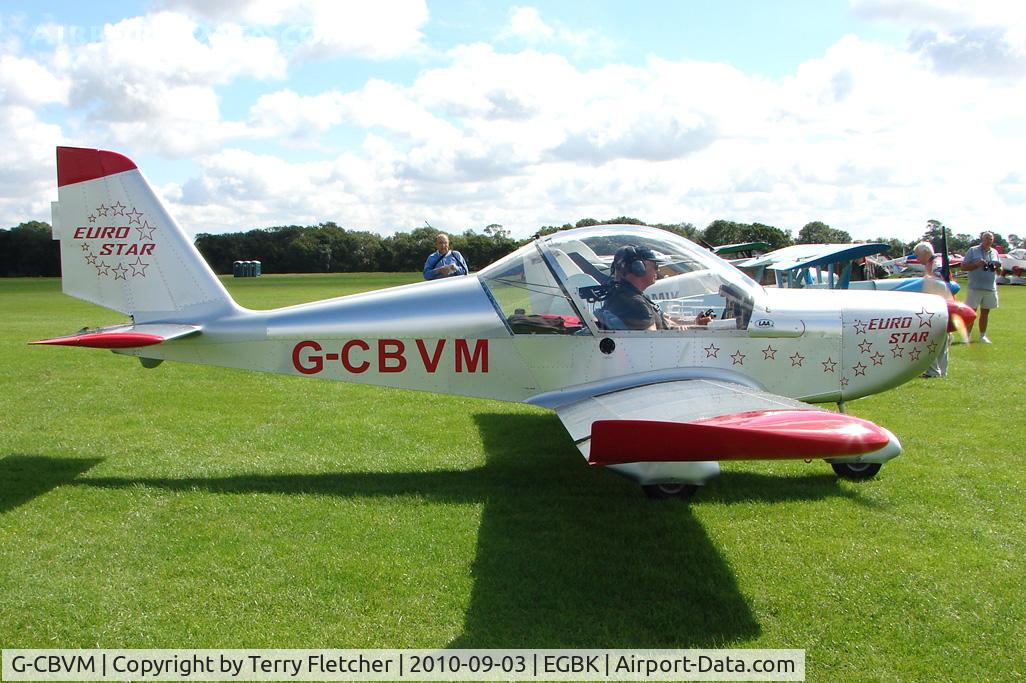 G-CBVM, 2002 Aerotechnik EV-97 Eurostar C/N PFA 315-13932, 2002 Cunliffe J And Costello A AEROTECHNIK EV-97 EUROSTAR, c/n: PFA 315-13932 at 2010 LAA National Rally