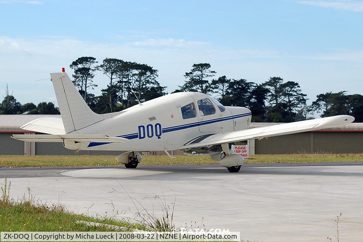 ZK-DOQ, Piper PA-28-140 Cherokee C/N 28-7425002, At North Shore Aerodrome