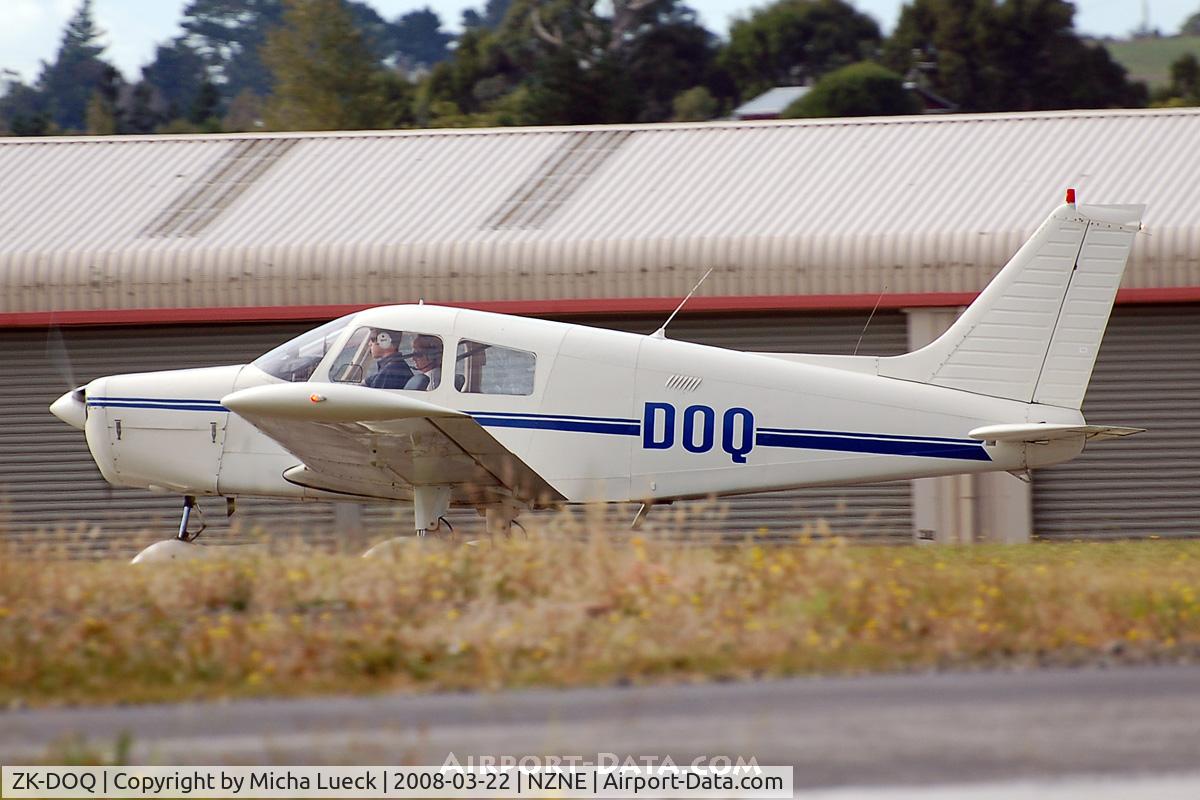 ZK-DOQ, Piper PA-28-140 Cherokee C/N 28-7425002, At North Shore Aerodrome