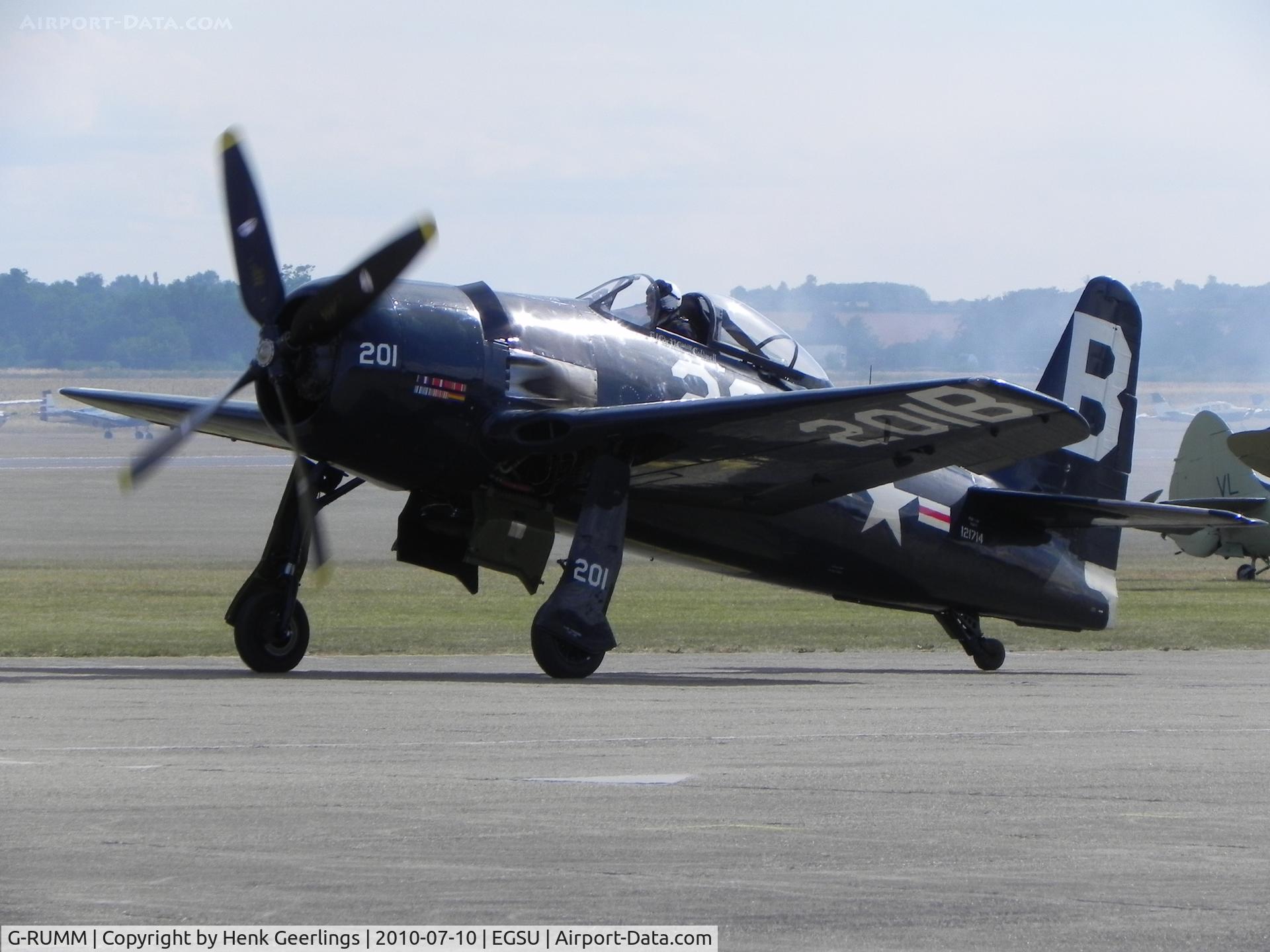 G-RUMM, 1948 Grumman F8F-2 (G58) Bearcat C/N D.1088, Duxford , Flying Legends , jul 2010