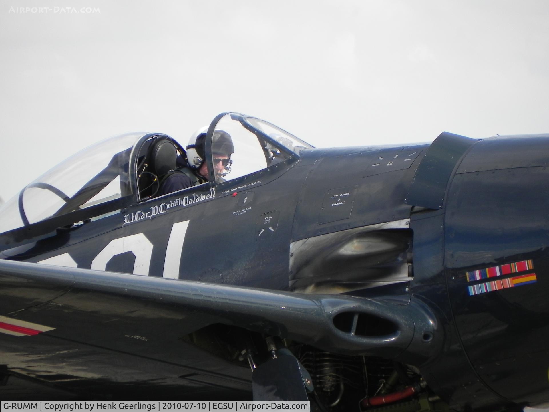 G-RUMM, 1948 Grumman F8F-2 (G58) Bearcat C/N D.1088, Duxford , Flying Legends , jul 2010