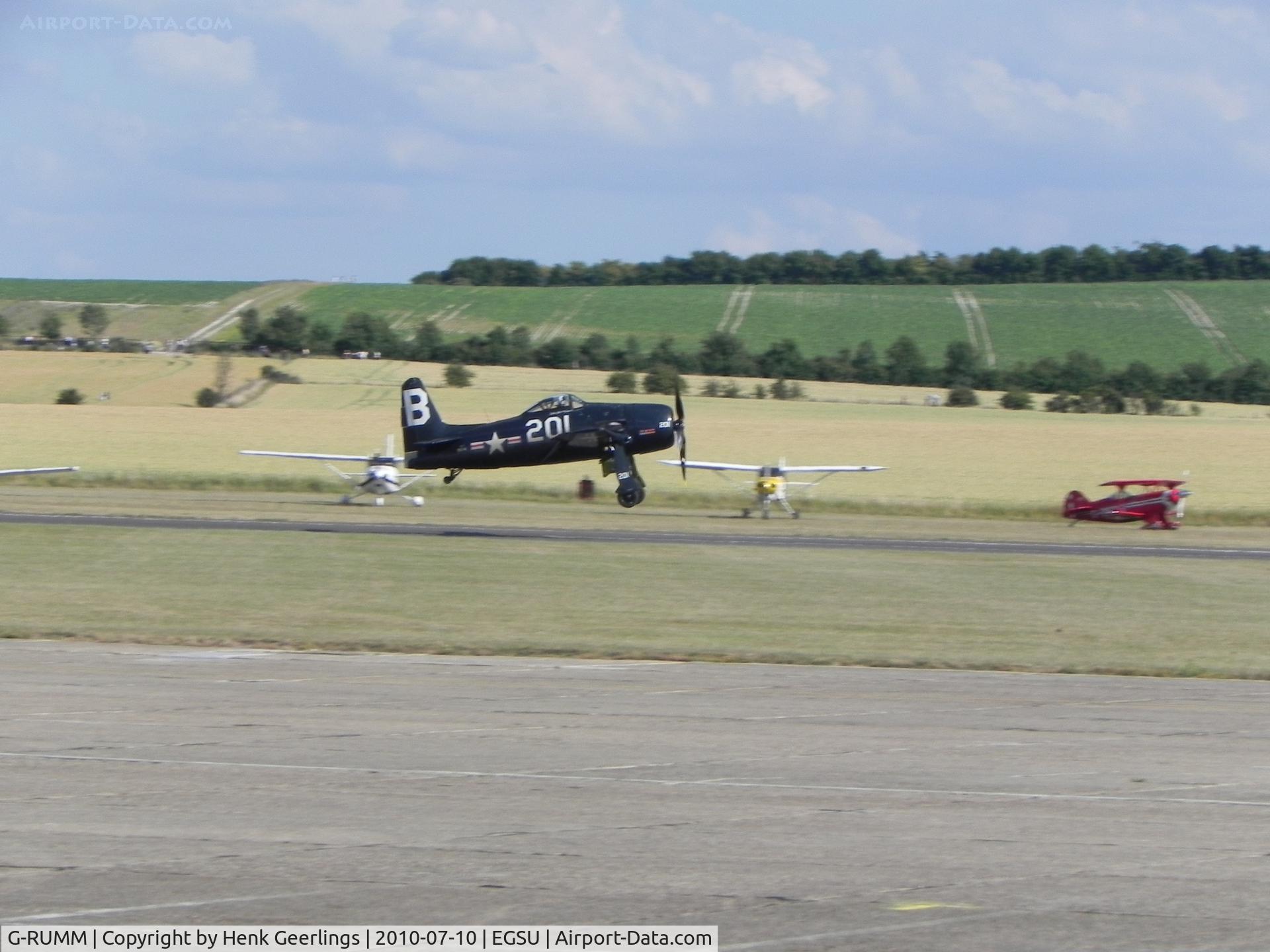 G-RUMM, 1948 Grumman F8F-2 (G58) Bearcat C/N D.1088, Duxford , Flying Legends ,Jul  2010
