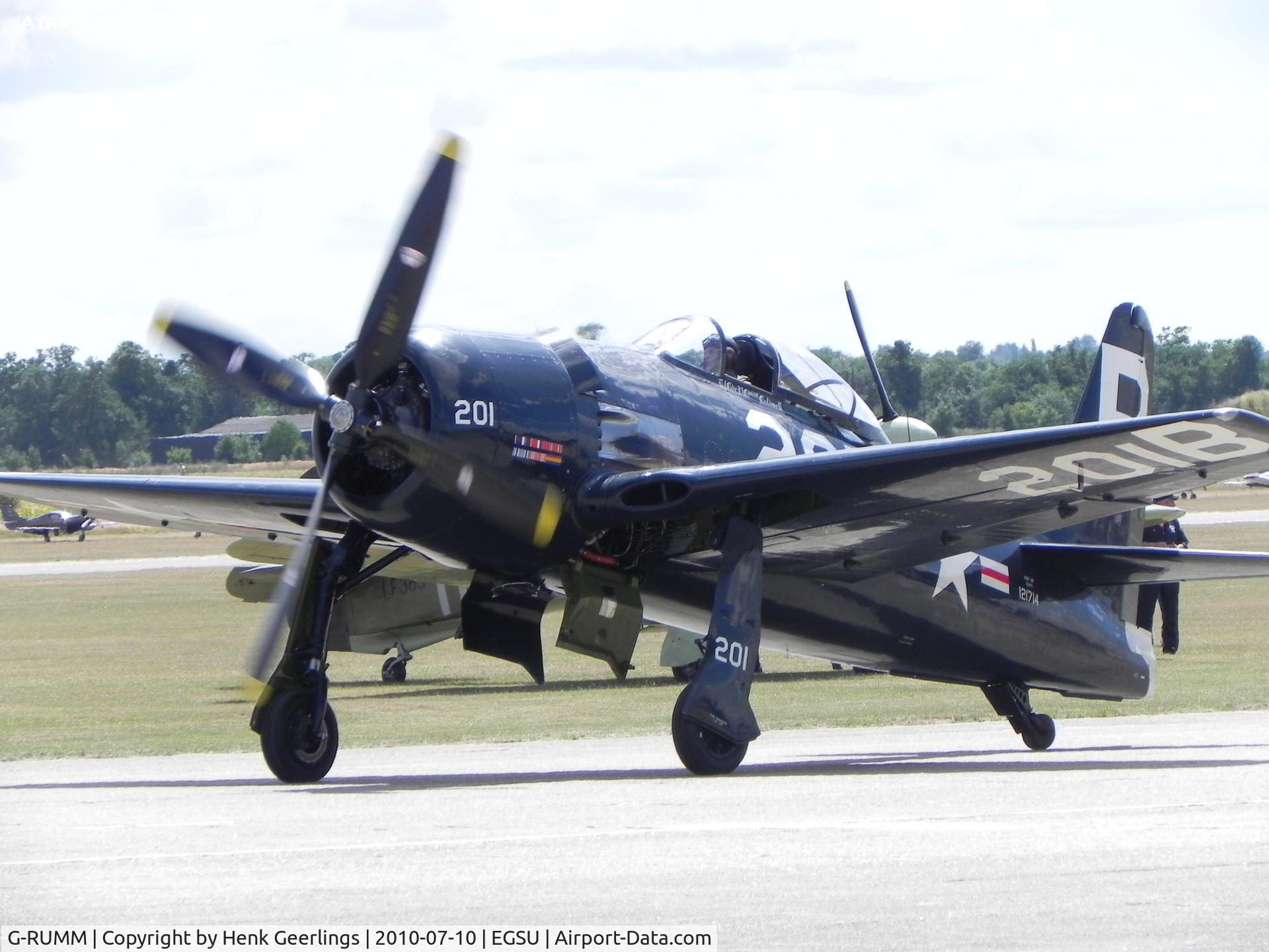G-RUMM, 1948 Grumman F8F-2 (G58) Bearcat C/N D.1088, Duxford , Flying Legends ,Jul  2010