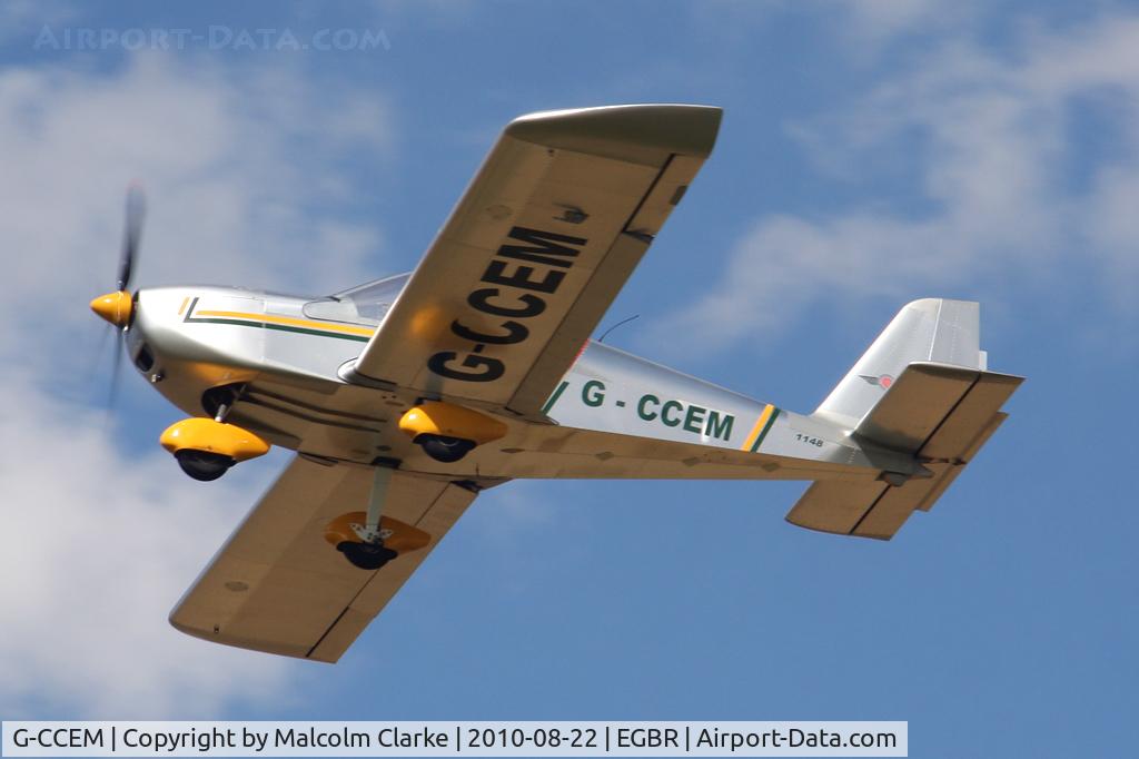 G-CCEM, 2003 Aerotechnik EV-97A Eurostar C/N PFA 315-13987, Aerotechnik EV-97 Eurostar at Breighton Airfield's Summer Madness All Comers Fly-In in August 2010.