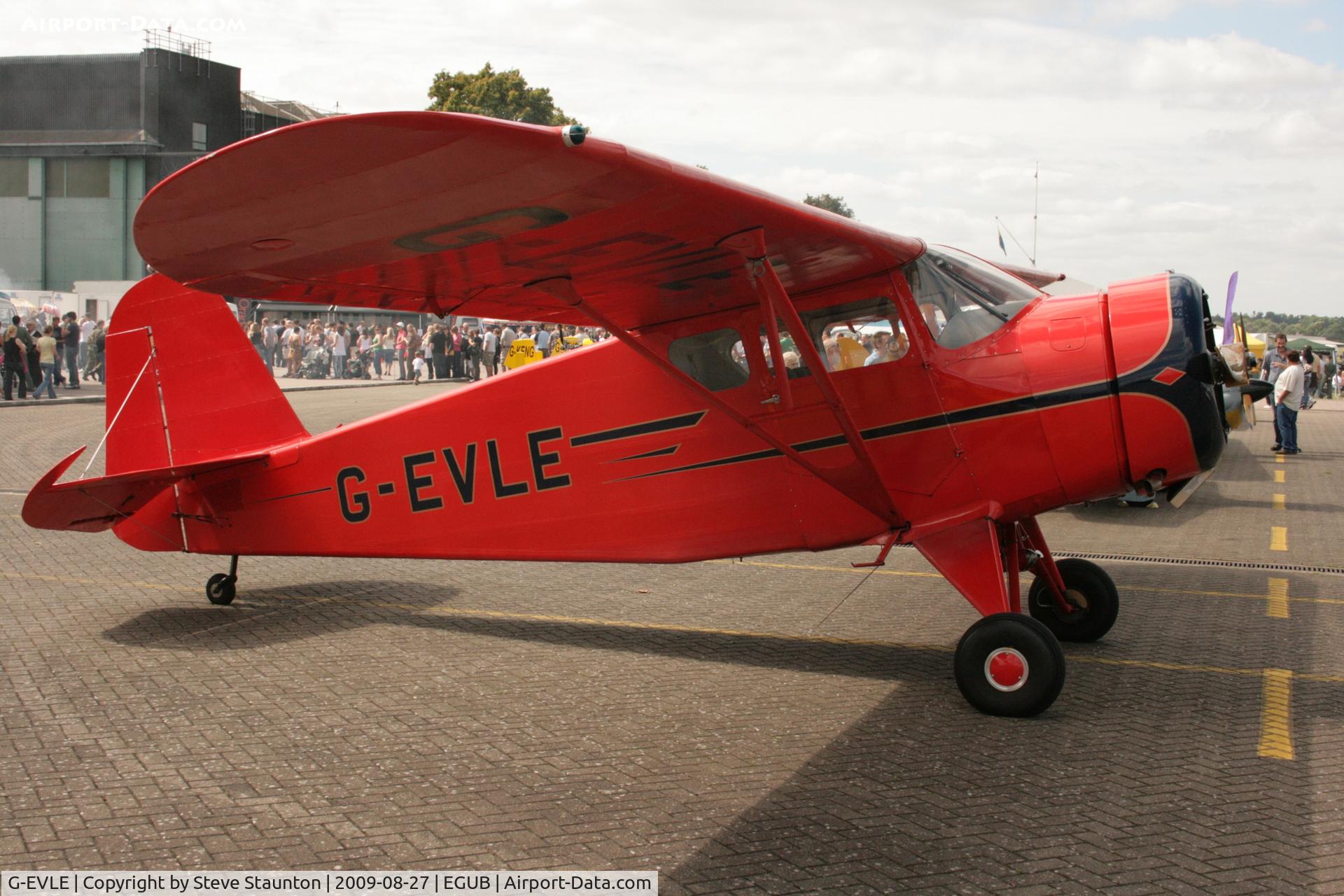G-EVLE, 1939 Rearwin 8125 Cloudster C/N 803, Taken at RAF Benson Families Day, August 2009