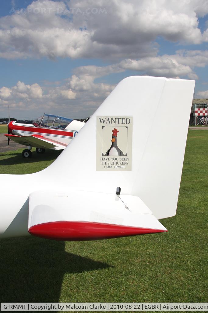 G-RMMT, 2004 Europa XS Tri-Gear C/N A260, Europa XS. 'Grommet and the wanted chicken' at Breighton Airfield's Summer Madness All Comers Fly-In in August 2010.