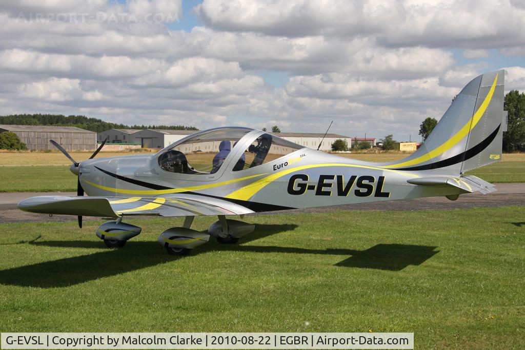 G-EVSL, 2009 Aerotechnik EV-97 Eurostar SL C/N LAA 315B-14891, Aerotechnik EV-97 Eurostar at Breighton Airfield's Summer Madness All Comers Fly-In in August 2010.