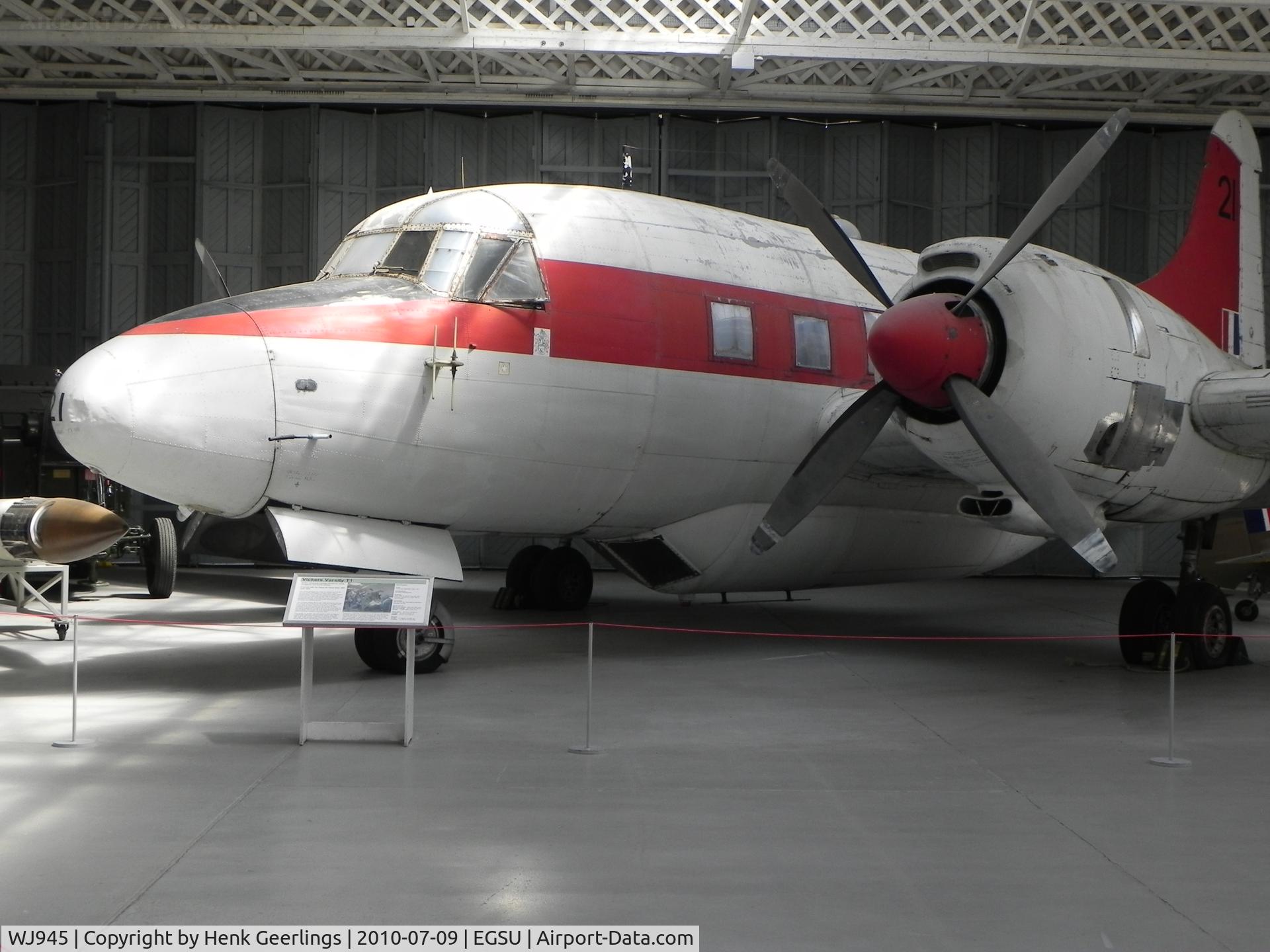 WJ945, 1953 Vickers Varsity T.1 C/N 619, Duxford Museum , July 2010