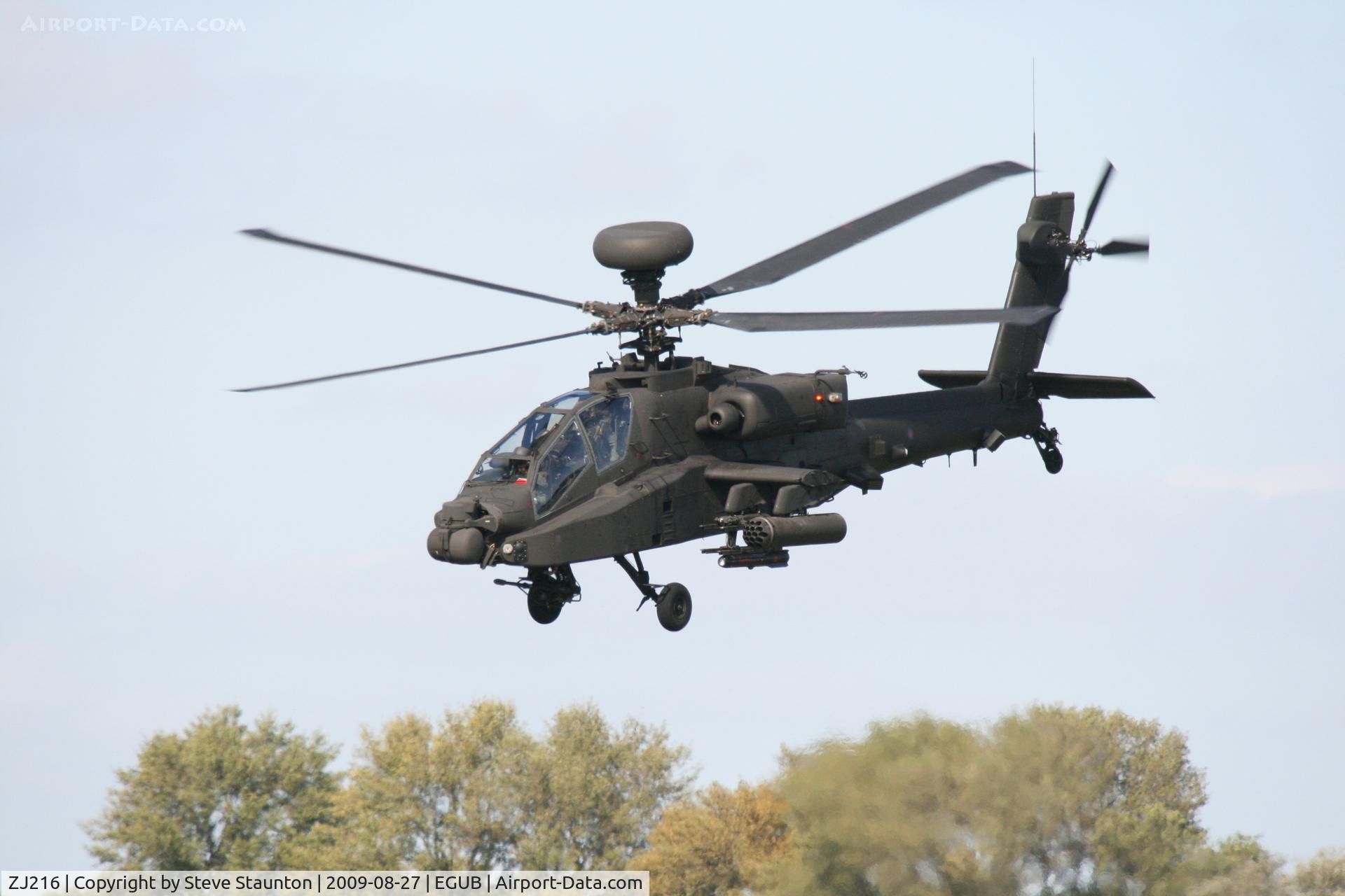 ZJ216, Westland Apache AH.1 C/N WAH.050, Taken at RAF Benson Families Day, August 2009