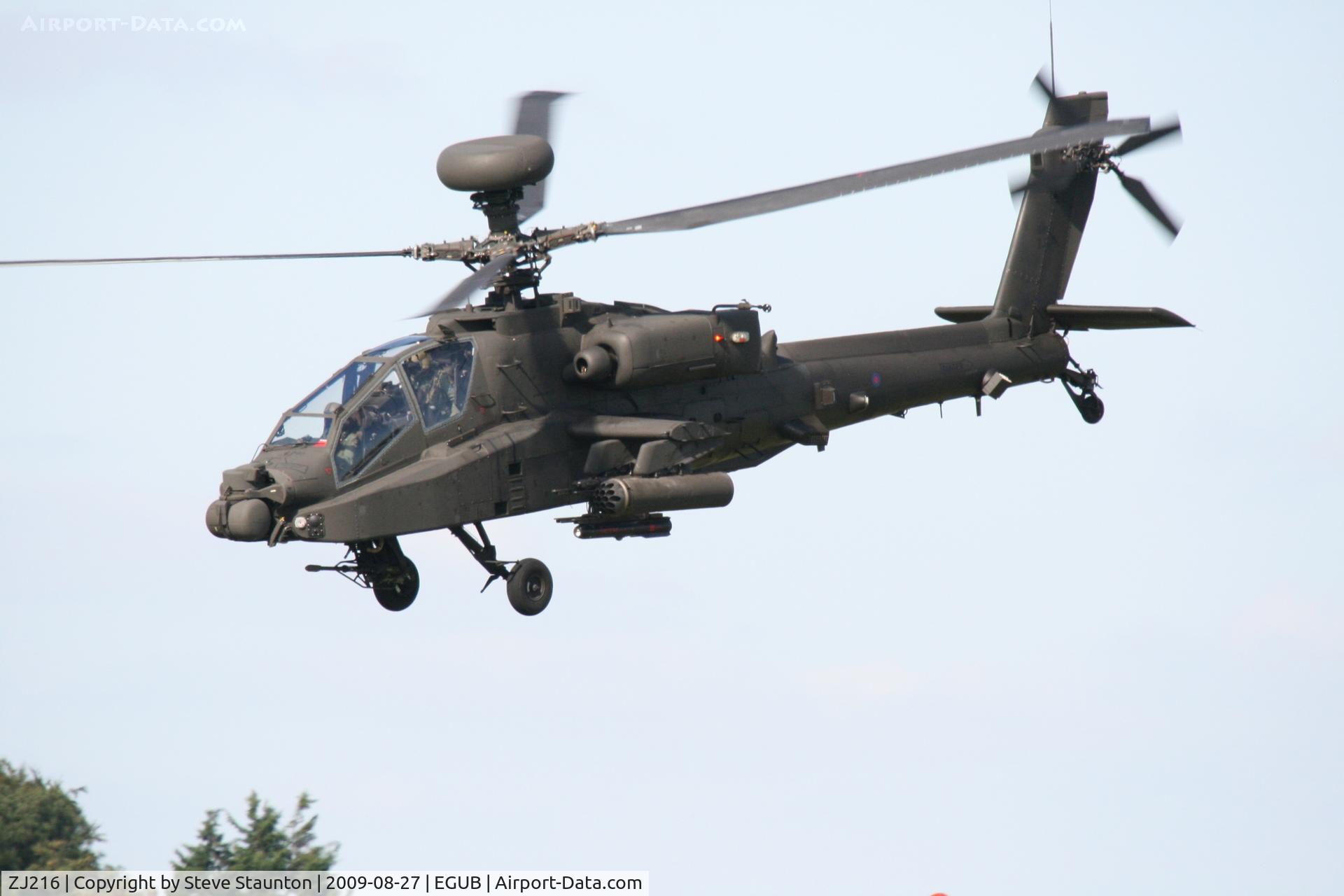 ZJ216, Westland Apache AH.1 C/N WAH.050, Taken at RAF Benson Families Day, August 2009