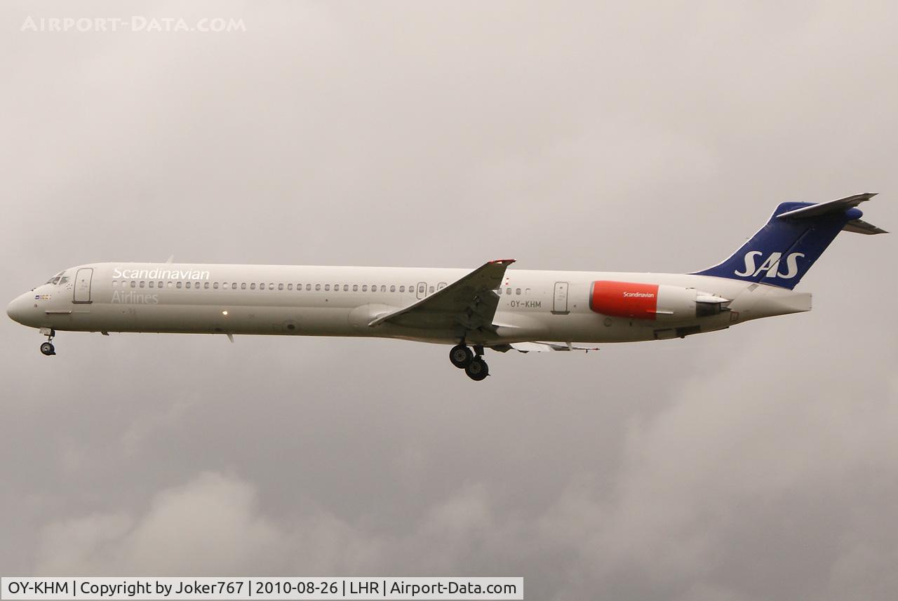 OY-KHM, 1990 McDonnell Douglas MD-82 (DC-9-82) C/N 49914, SAS - Scandinavian Airlines
