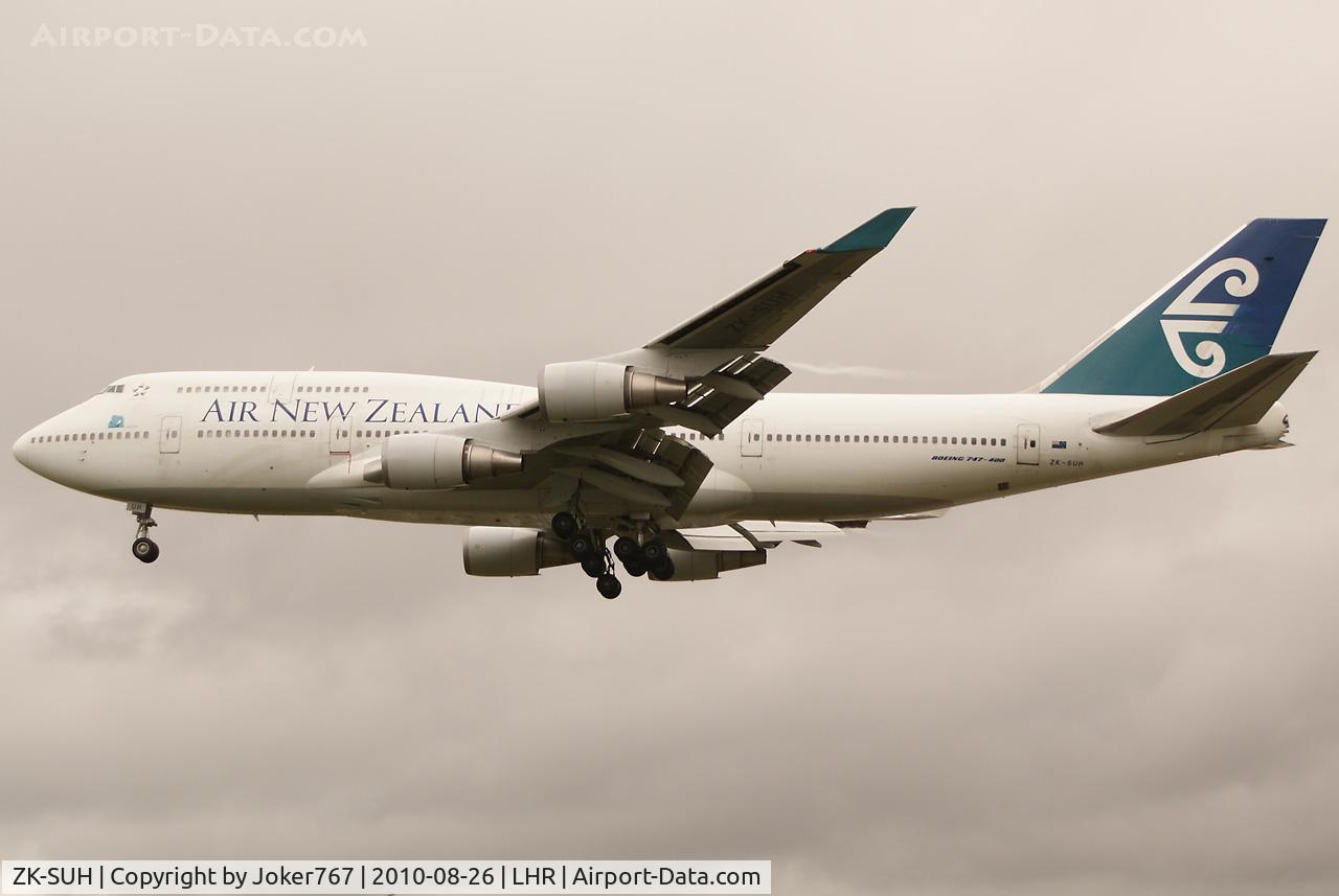 ZK-SUH, 1991 Boeing 747-475 C/N 24896, Air New Zealand
