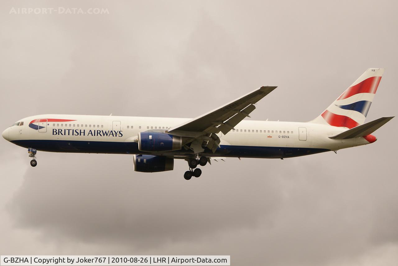 G-BZHA, 1998 Boeing 767-336 C/N 29230, British Airways
