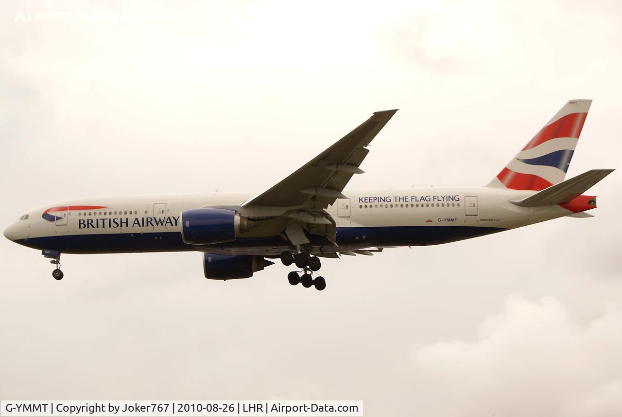 G-YMMT, 2009 Boeing 777-236/ER C/N 36518, British Airways