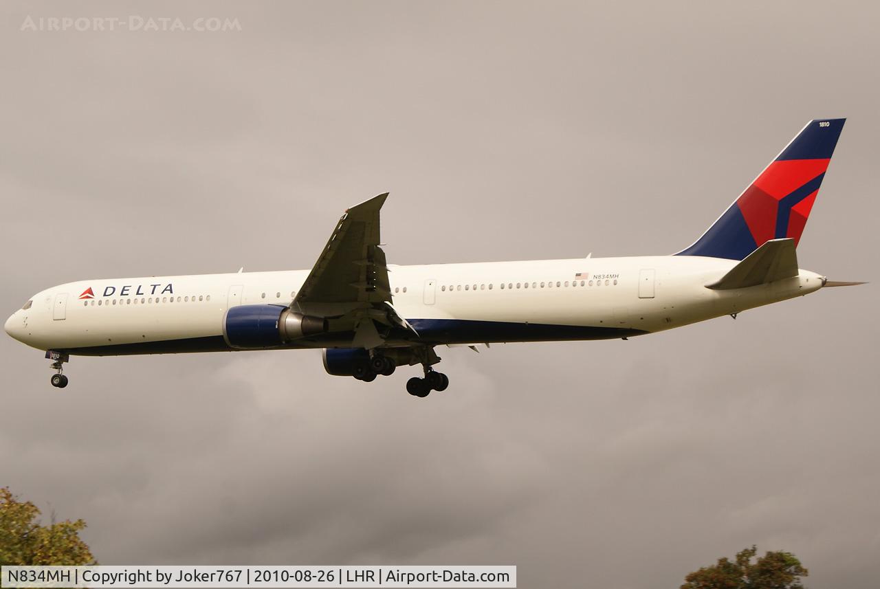 N834MH, 2000 Boeing 767-432/ER C/N 29707, Delta Airlines