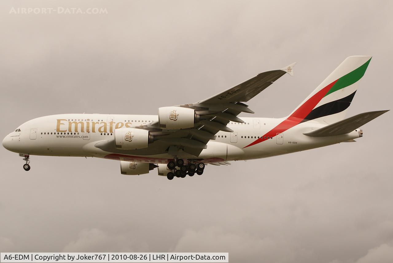 A6-EDM, 2010 Airbus A380-861 C/N 042, Emirates