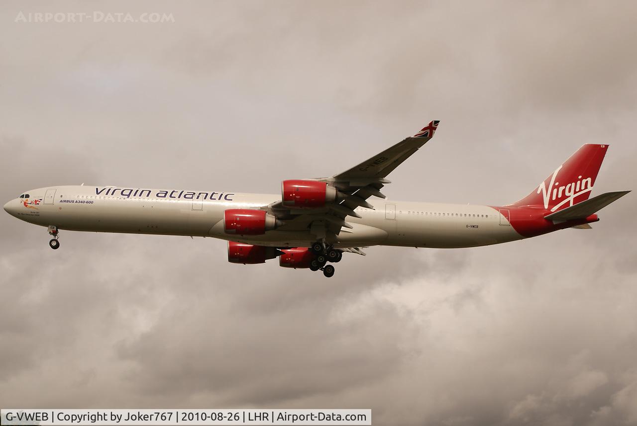 G-VWEB, 2006 Airbus A340-642 C/N 787, Virgin Atlantic