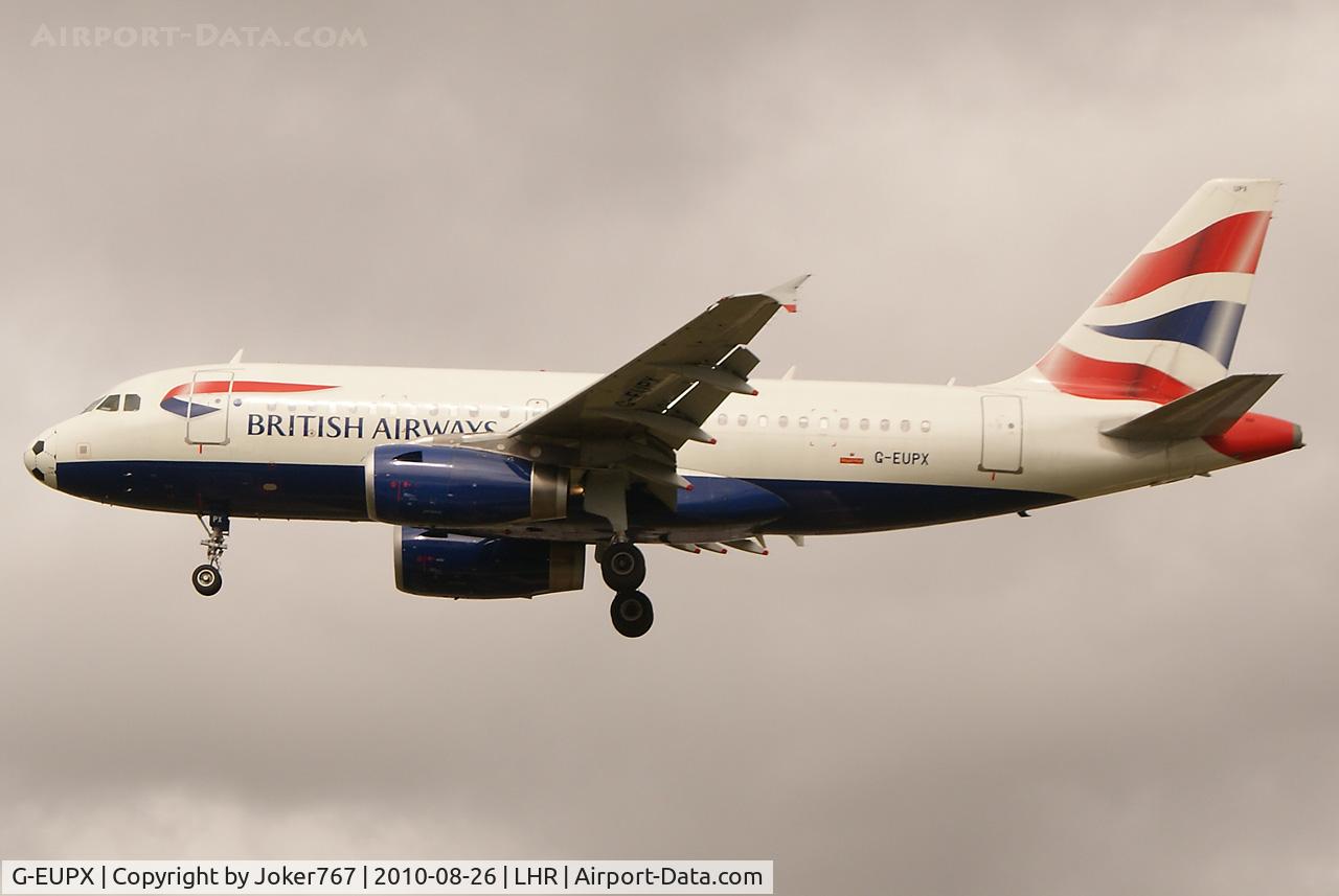 G-EUPX, 2001 Airbus A319-131 C/N 1445, British Airways