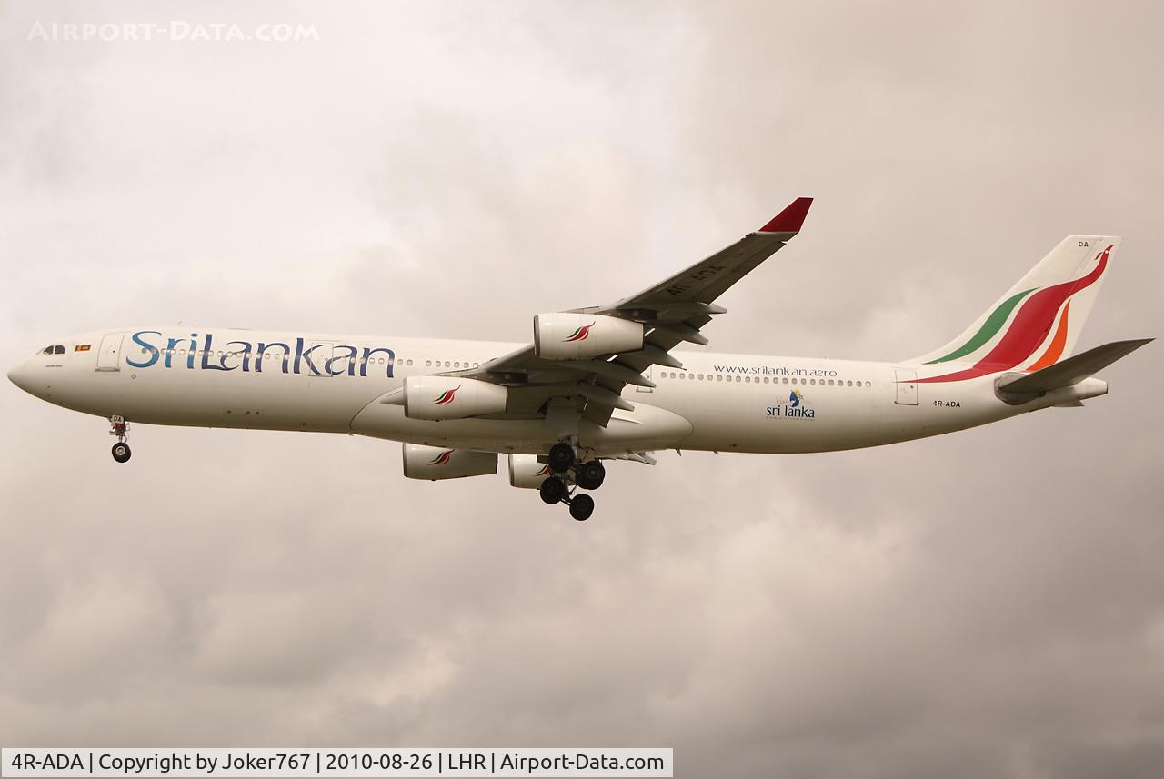 4R-ADA, 1994 Airbus A340-311 C/N 032, Sri Lankan