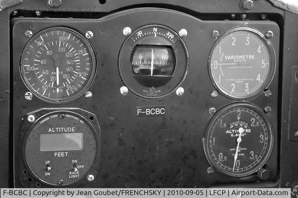 F-BCBC, Morane-Saulnier MS.317 C/N 323, les instruments